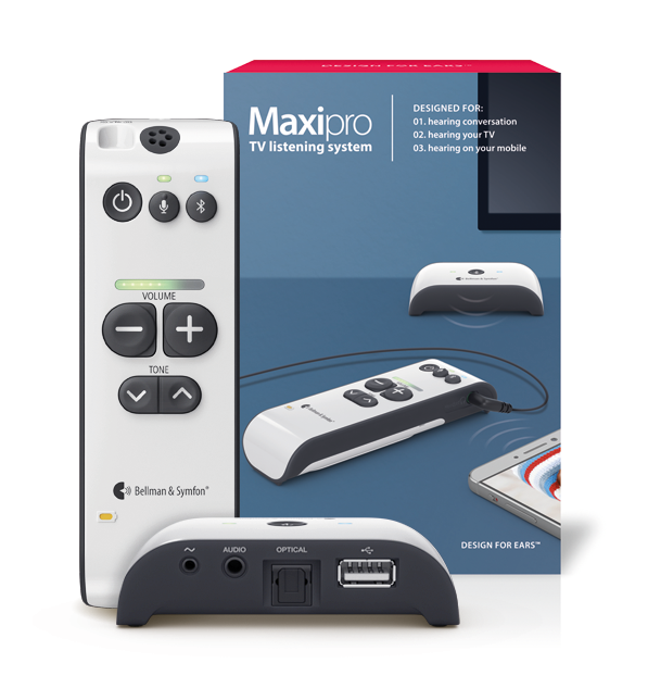 Maxi Pro en streamer naast verpakking